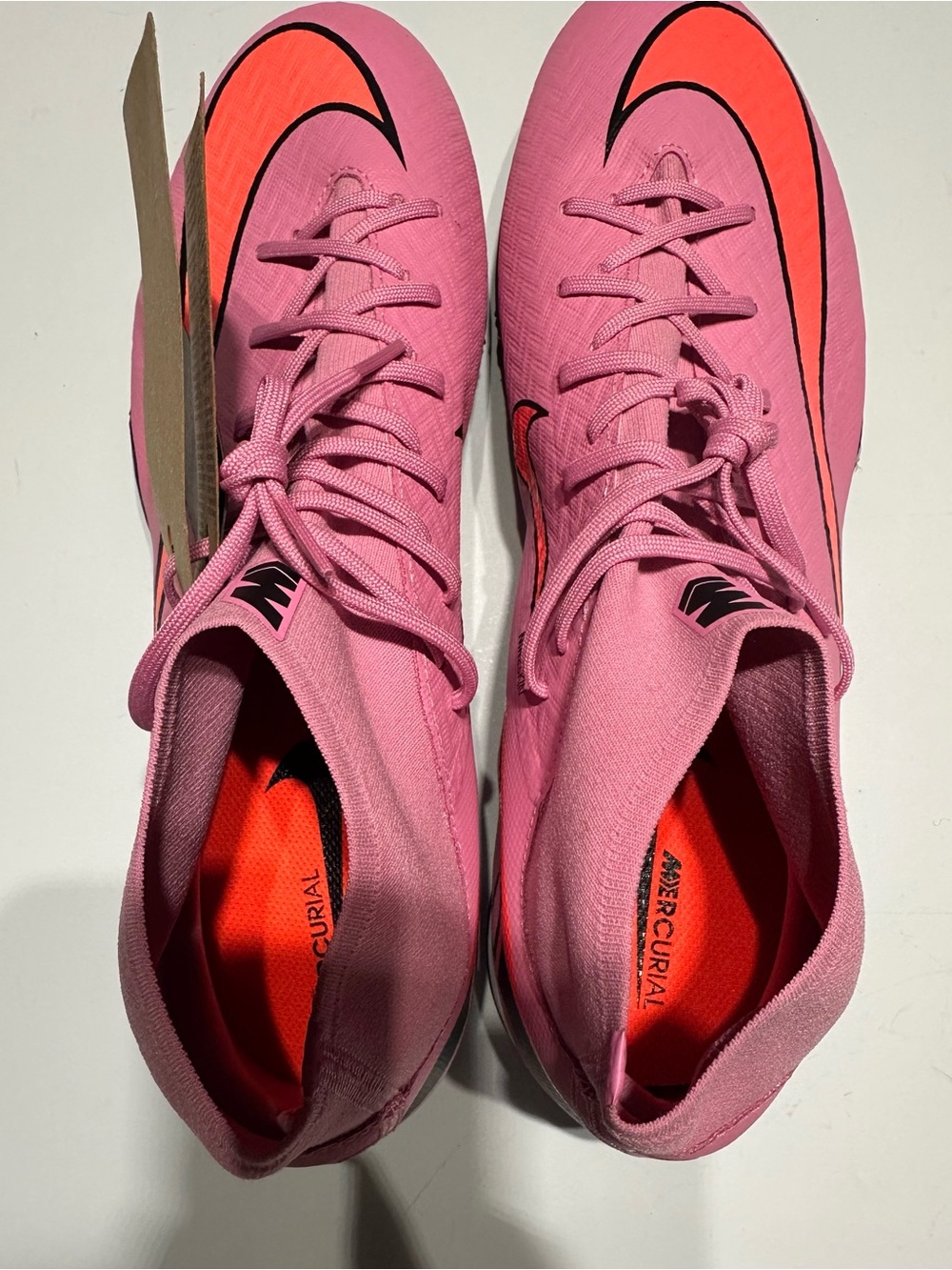 Nike Mercurial Superfly 9 Academy TF Mens 12 Pink Turf Soccer Cleats FQ8331-600 - Picture 6 of 8